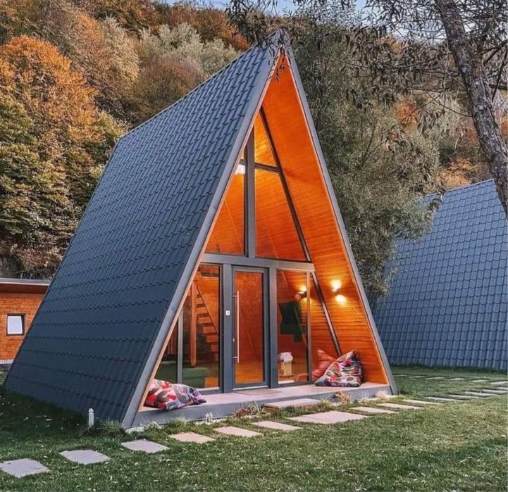 Cabana A -Frame de vânzare -lemn design modern foisoare