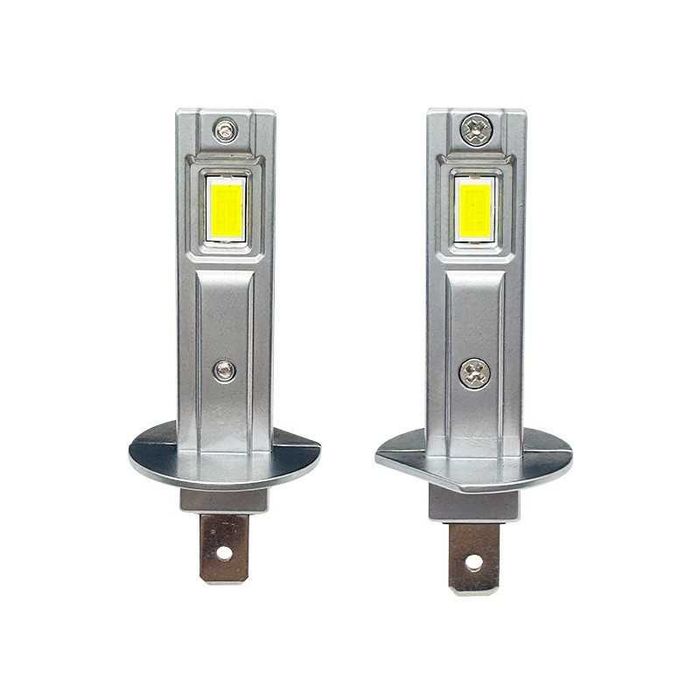 Комплект-2 LED Крушки H1, 2x14 вата, 6x1см, Без Вентилатор,Без Кабел
