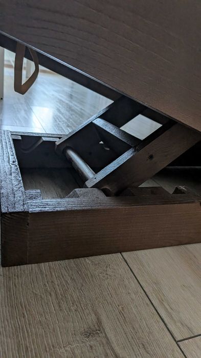 Rampă pentru câini din lemn masiv