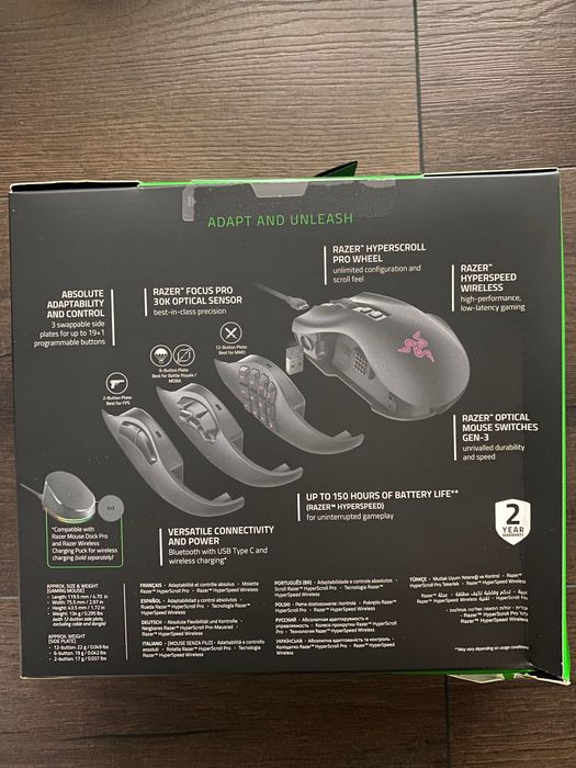 Razer naga v2 Pro gaming mouse
