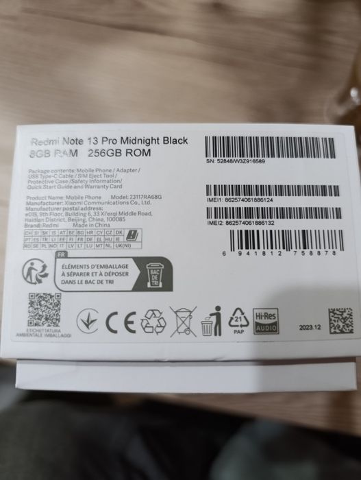 Xiaomi redmi note 13 pro 8/256 impecabil!!