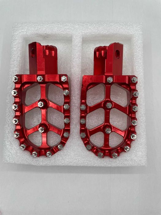Set 2 scarite aluminiu, universale, pentru motociclete de teren