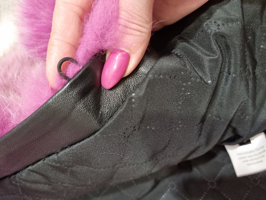 Палто с естествен косъм