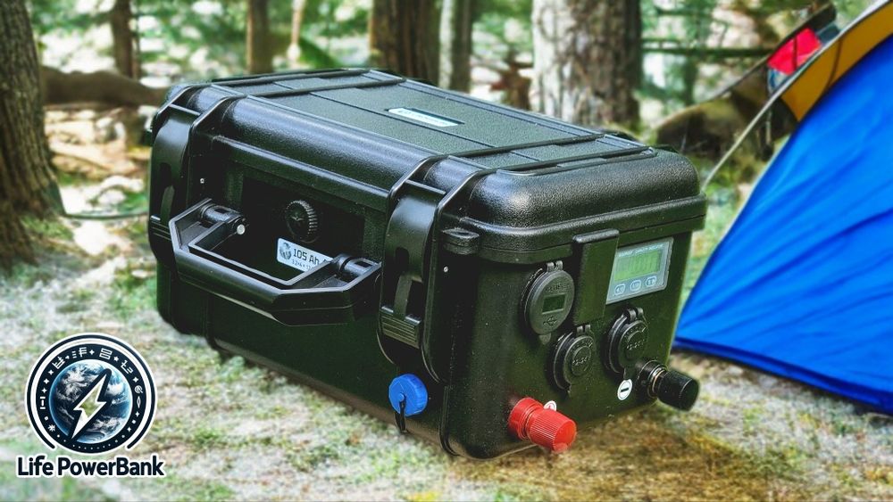 LifePowerBank. Тяговый аккумулятор 12V, 105Ah LiFeР04. Повер банк