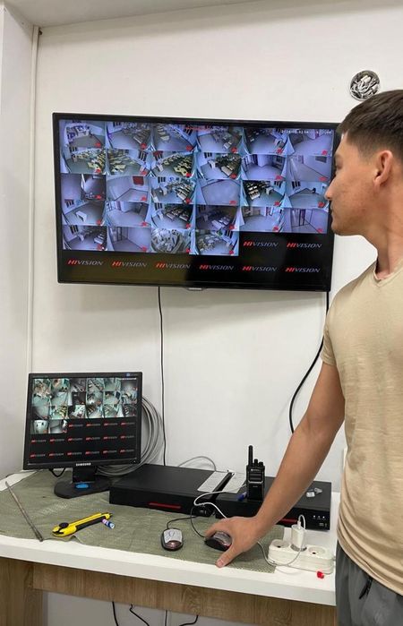 Установка видеокамер