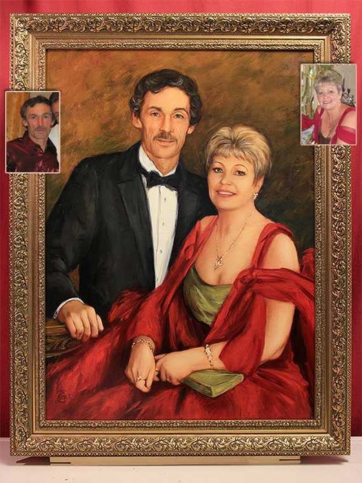 portrete pictate manual (nu digital) in ulei pe pinza.Caricaturi etc