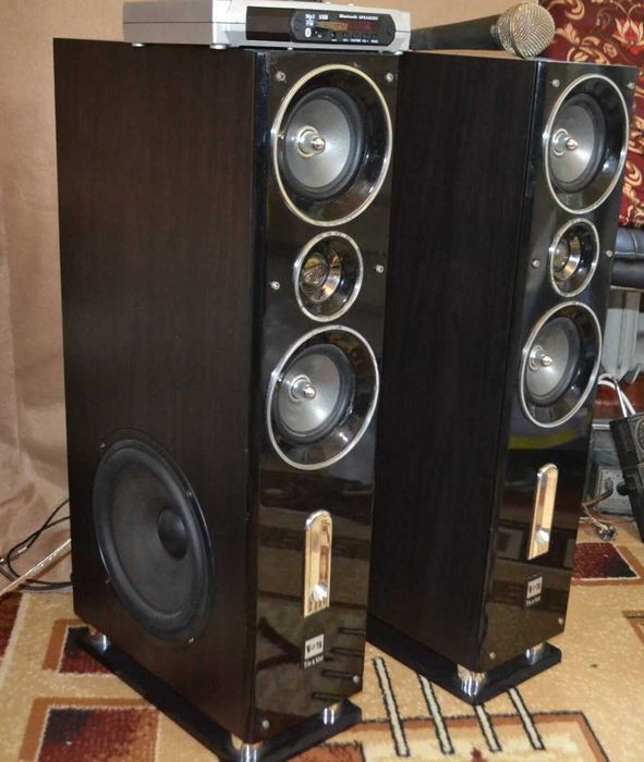 Колонки с усилителем karaoke 220 Вт + USB MP3 плеер Bluetooth