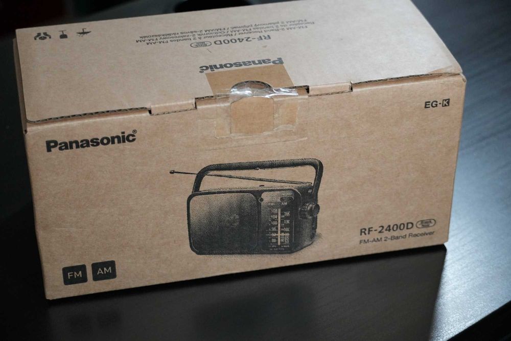 Radio portabil Panasonic RF-2400DEG-K, FM/AM, Negru