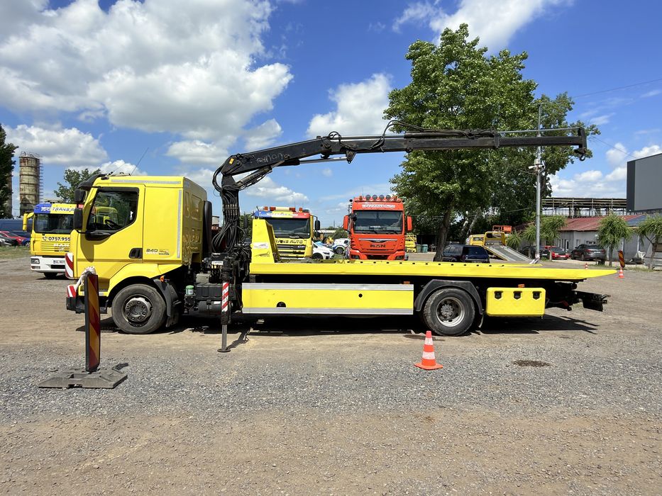 Platforma hydraulica cu Macara ,Furca