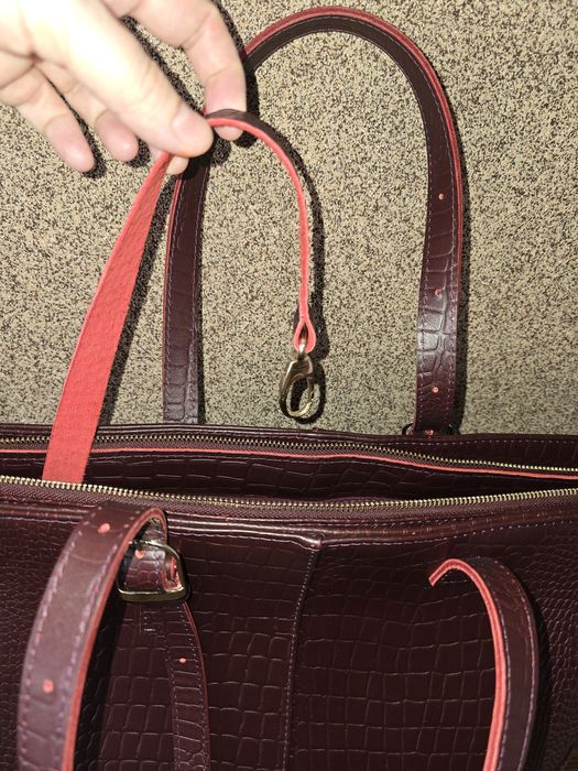 Сумка-тоут кожаная