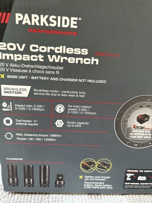 Гайковерт parkside 1356nm