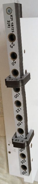 Sablon de mobila dibluri lemn 8mm L=285mm , 10x bucse 8mm pt 16/18mm