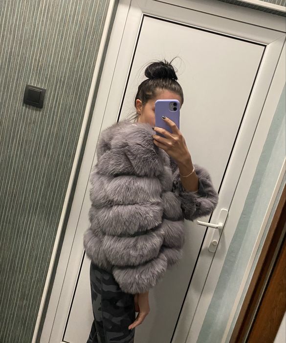 Палто 4 в 1 естествен косъм