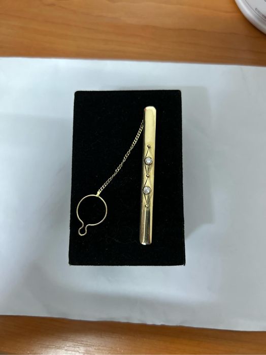 Ac de cravata de aur 14k nou