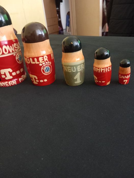 Матрьошки от дърво Левандовски,Мюлер,Кимих,Ноер и Кнабри