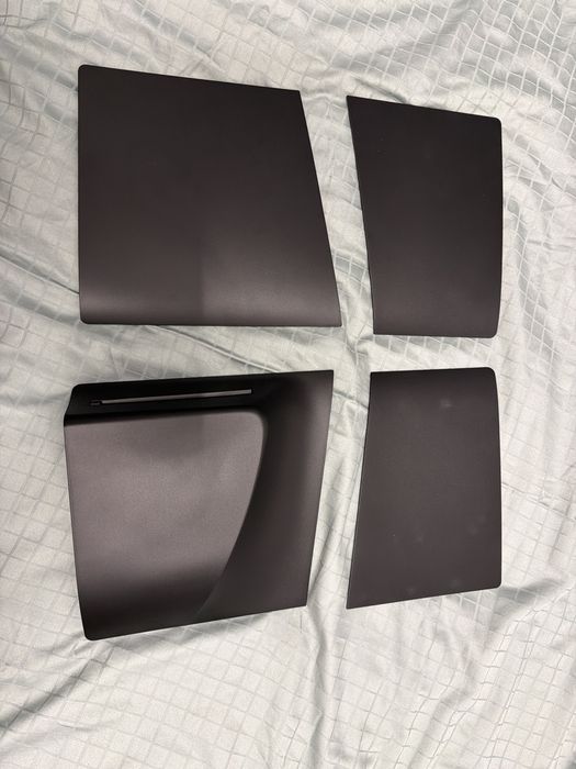 Carcasa/ Cover/ Skin/ Faceplate PS5 Slim Disc Negru/Neagra