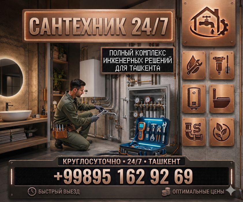 Сантехник срочно 24/7