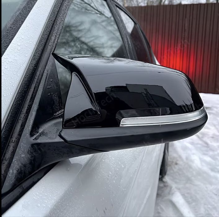 Капаци за Огледала стил Batman Черен Гланц за BMW F30 F31 F32 F20 F21