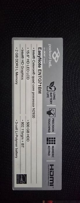 Ноутбук Packard Bell