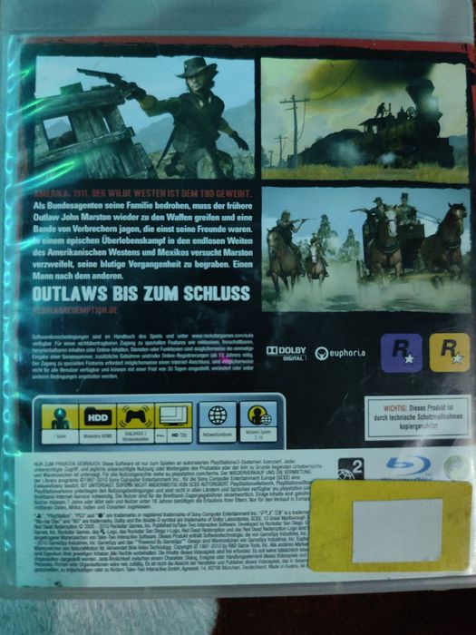 Red Dead Redemption cu poster Sony PlayStation 3