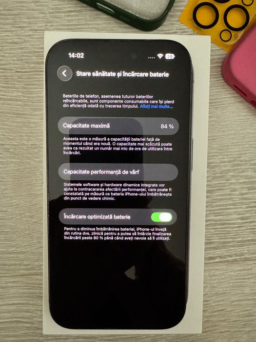 iPhone 14 Pro - Space Black, 128GB - stare excelentă + accesorii