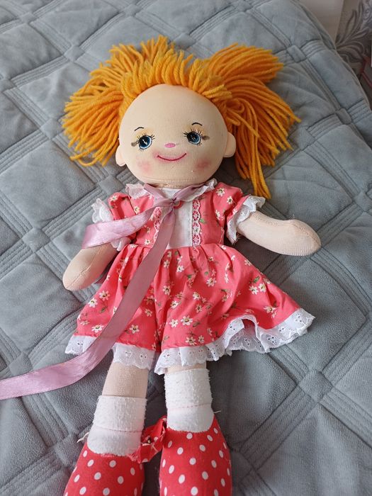 Кукла и единорог мягкие игрушки