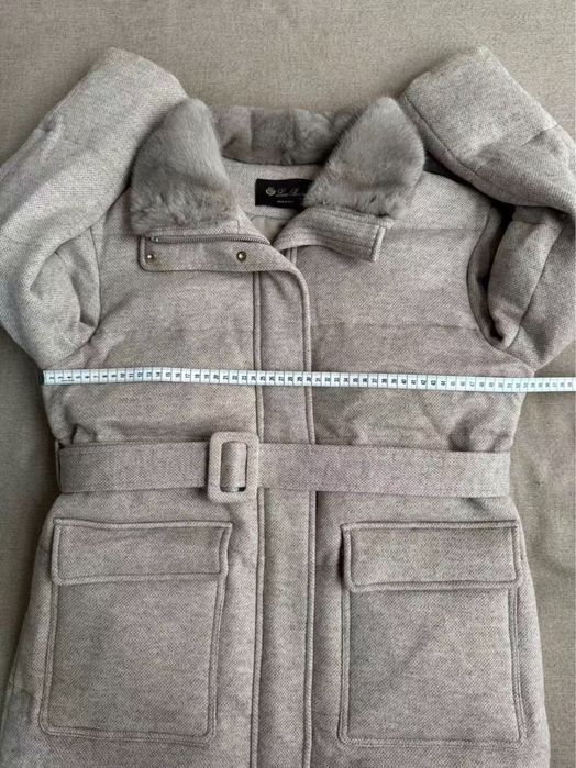 Палто с косъм от норка Loro Piana