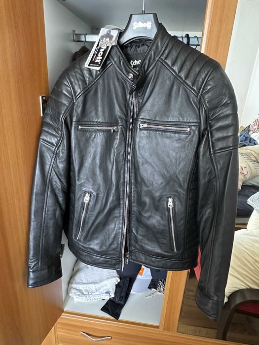 Geaca piele Schott Motard Marime L - Nou, cu etichete.