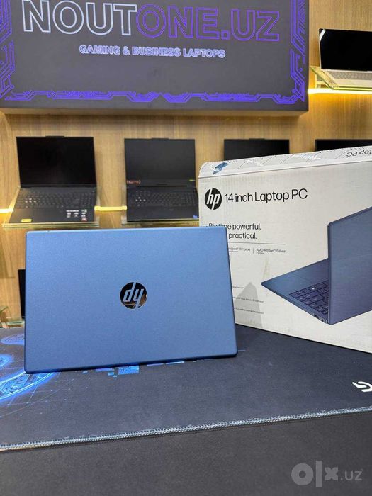 Noutbuk HP Laptop 14 AMD Athlon 7120U 4/256GB 14.0" HD 60hz Blue