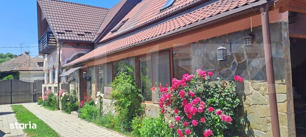 Conac modern cu sauna, ciubar si sera, 1.500 mp gradina – sat Dridif