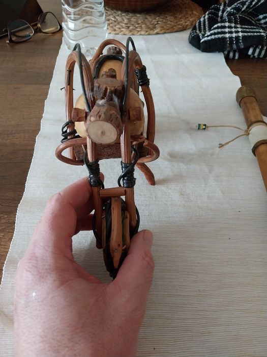 Дървен мотор. Ръчна изработка.