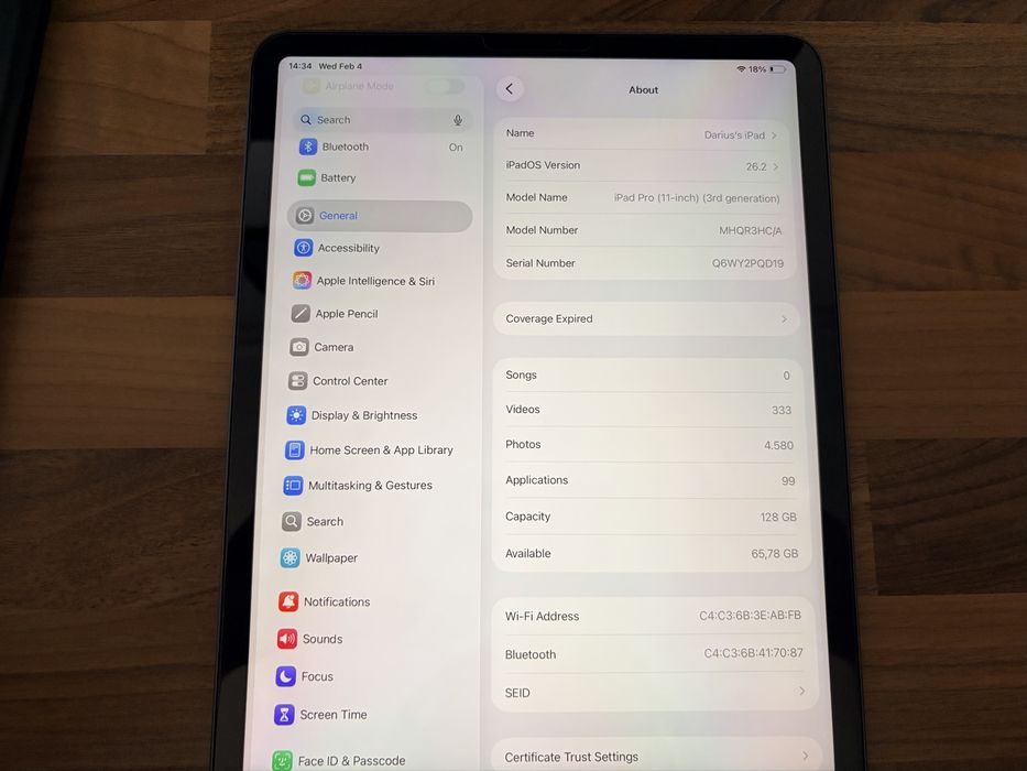 iPad Pro 11-inch M1 128gb 3rd generation impecabil