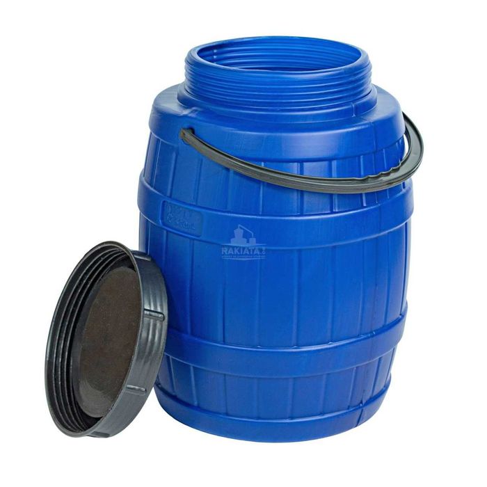 Бидон 12 литра с дръжка, син с форма на буренце