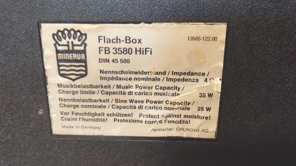 de colectie boxe Grundig Minerva flachbox 3580 maro
