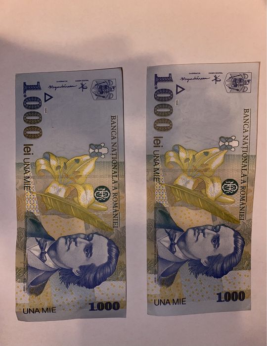 Bancnote 1000 de lei, anul 1998