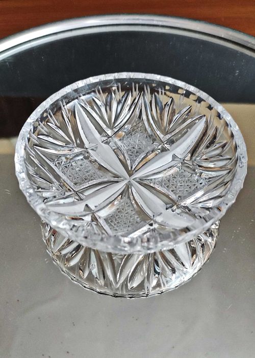 Чинийки за сладко оловен кристал комплект от 6 бр