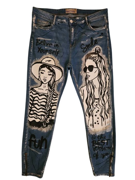 Уникални рисувани дънки