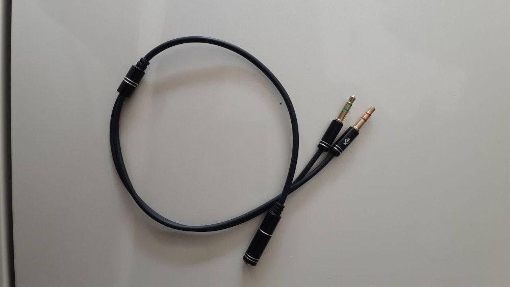 Разветвитель, переходник 1хмини жэк вход(мамка) 2хмини жэк выход(папа)