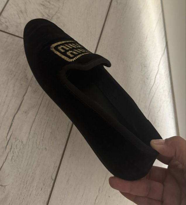 Мокасины из бархата