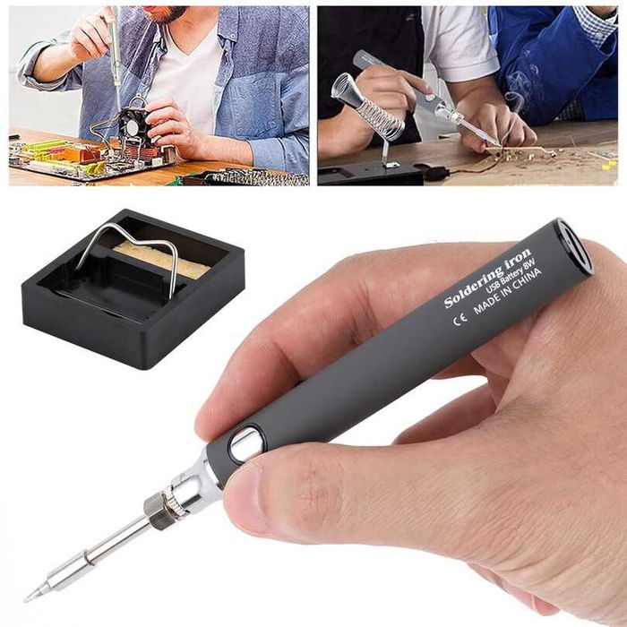 Преносим безжичен поялник с вградена батерия, 3 температурни режима