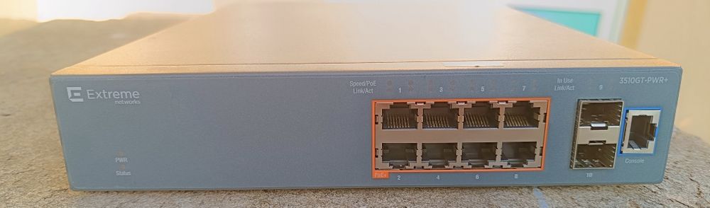 Vand switch ERS 3510GT-PWR+ 8-Port GbE PoE Cisco