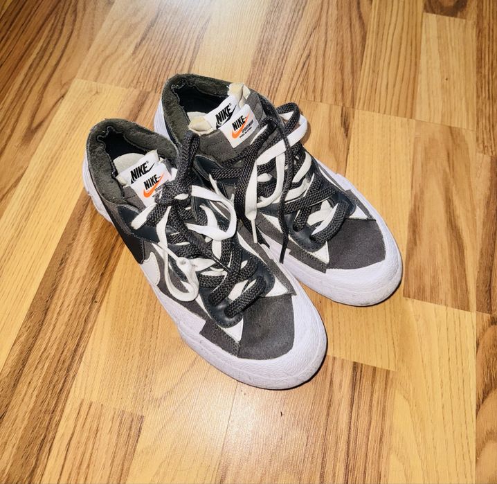 Nike Tenisi Blazer Low Iron Grey x Sacai