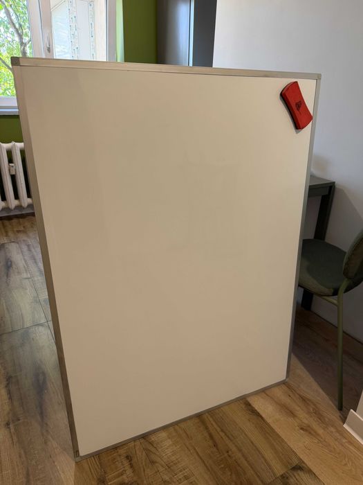 Tabla magnetica whiteboard BiOffice 90x120 cm, rama aluminiu slim