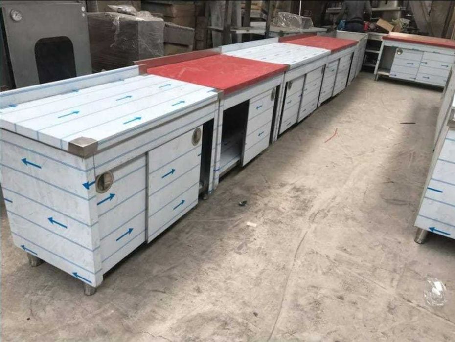 MASA inox cu polite/ MASA inox PATISERIE / MASA inox POLIETILENA /