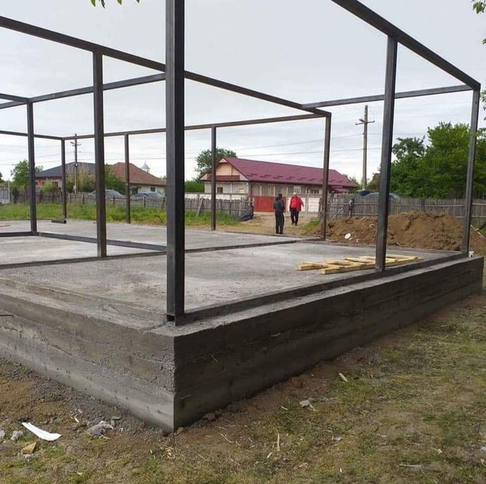 Vand case modulare pe strctura metalica si panouri sandwich Romania