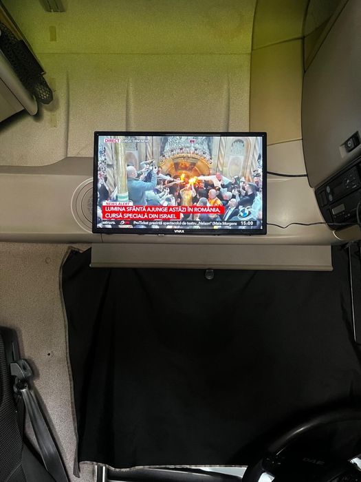 Kit TV portabil pentru camion / rulotă / camping – complet