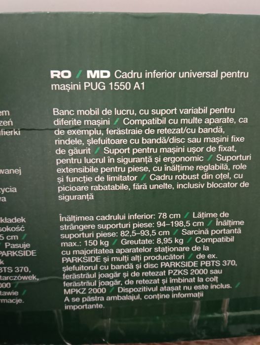 Banc de lucru parkside