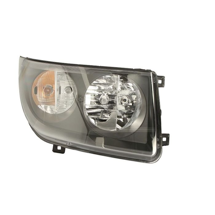 Far VW Crafter, 06.2013-04.2017, stanga/dreapta, electric, tip bec H7+H7, cu lumini de zi, cu motoras, TYC