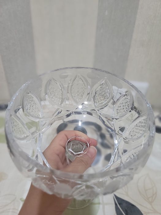 Ваза  фруктовая. Хрусталь