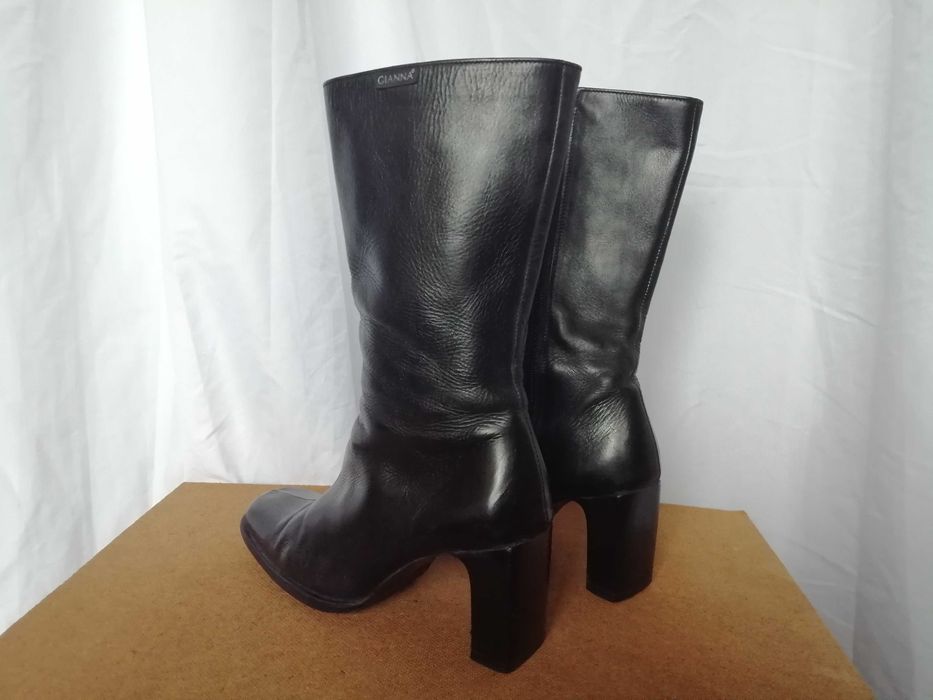 №38 дамски боти ботуши естествена кожа GIANNA